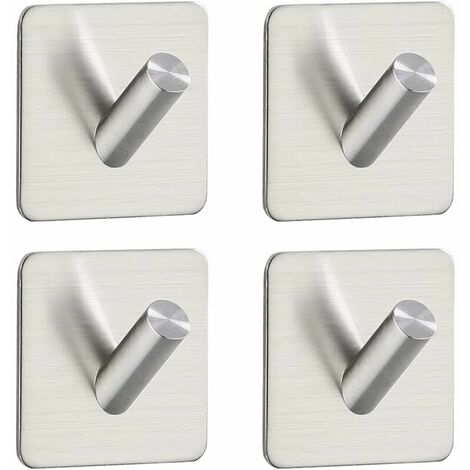 Adhesive Towel Hook Bathroom Wall Mounted Towel Hanger 304