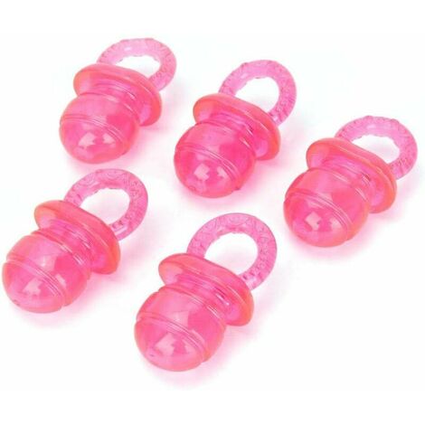 Dog Chew Toys, 5 pcs Puppy Teeth Chew Toys Pacifier Shaped Dog Teeth Training Toys (Pink) (1/5)