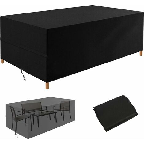 Garden Furniture Covers, Outdoor Rattan Corner Dining Patio Furniture Cover Waterproof Windproof Anti-UV with Heavy Duty 600D Oxford Fabric for Garden Table, Sofa Sets, Bistro Set (27018089cm) (1/5)