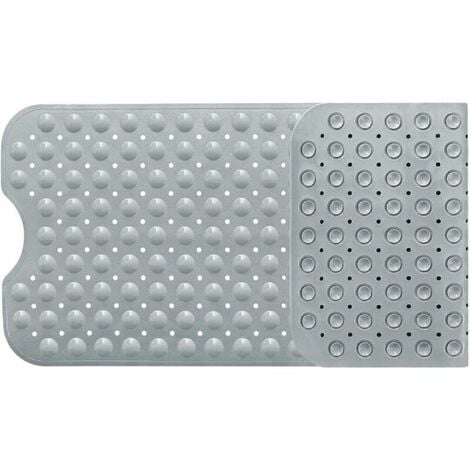 Bath mat, bath mat with 200 suction cups, bath mat non-slip shower mat 100 x 40 cm (gray)
