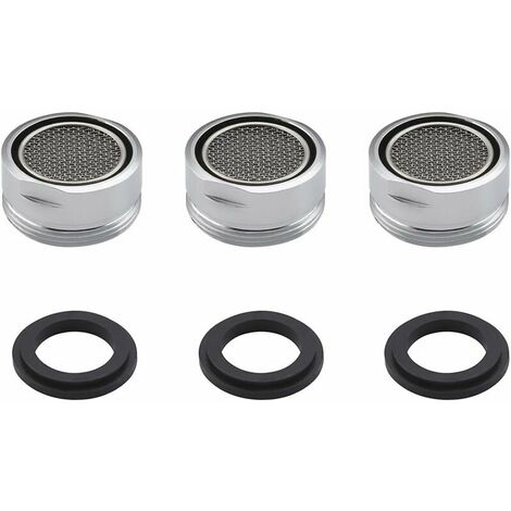 3 Pieces Aerator Faucet, Aerator Filter Faucet with Gasket Bathroom M24, PA1B-P3 (1/5)