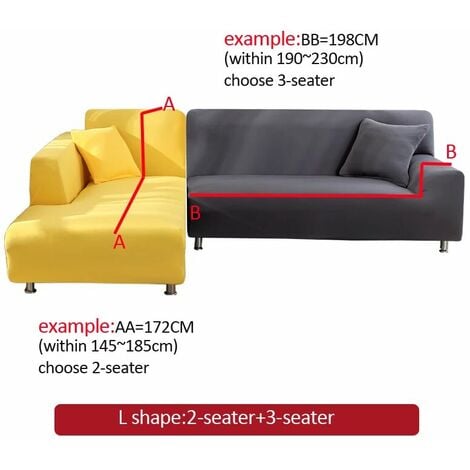 Stretch Sofa Cover Stretch Sofa and Armchair Cover for Living Room 1-Seat 90-140cm