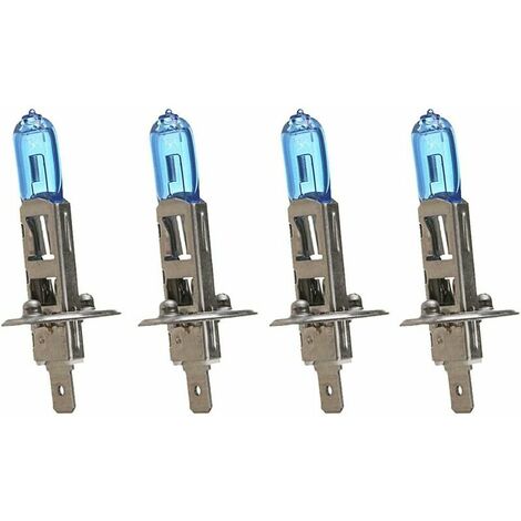4 X Car Vehicle Bright H1 55W 4500K Xenon Gas Halogen Projector Lamp Bulbs White (1/5)