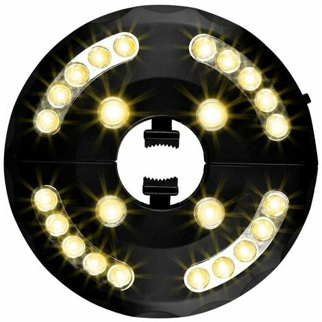 Garden Umbrella Light, Patio Umbrella Light, 24 LED, 3 Illumination Models, Patio Umbrella Light, Garden, Large Umbrella (Warm Light) (1/5)