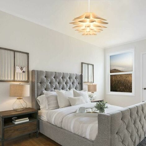 chandelier - Lotus design lamp - Shade to be assembled - IQ ceiling light - Set with cable ceiling mount