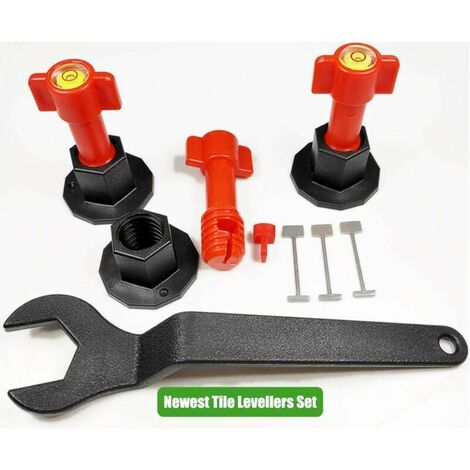 100 Pack Replaceable Needle Tile Leveling Tools for Building Reusable Ceramic Floors, Walls, Tiles
