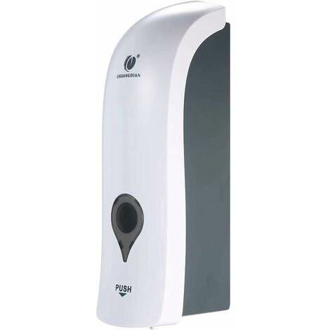 Wall Mounted Soap Dispenser 300 ML CHUANGDIAN Manual Soap Dispenser Shower Gel for Liquid Shampoo ， White (1/5)