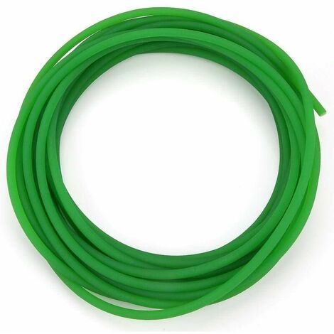 High Performance Polyurethane Belt Round PU Polyurethane Belt Green for Transmission 2mm 3mm 4mm 5mm 6mm 8mm 10mm 12mm 15mm (6mm × 10m)