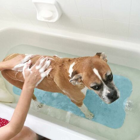 Bath mat, anti-mold, non-slip, pebbles, with suction cup, bathroom, extra long, machine washable, hand washable 100 x 40 cm