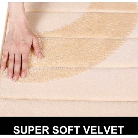 Memory Foam Bath Mat Absorbent Non-Slip Bath Mat Washable Bath Mat - 40 x 120 cm, Beige