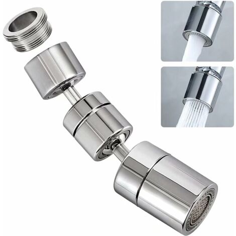 1080 ° Swivel Faucet Aerator, 4-Layer Net Dual Joint Head Nozzle Filter, 2 Modes Adjustable Wide Angle Head Aerator Faucet for Bathroom Kitchen (1/5)