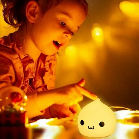 Night Light for Kids, Cute Battery Powered Night Lamp for Nursery