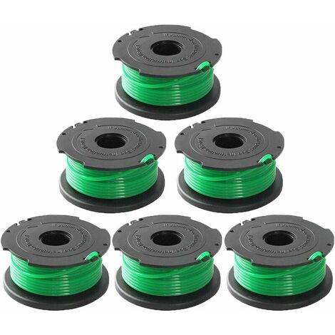 Replacement Auto Feed Spool Line for SF-080 20ft 0.080 inch Edger Compatible with For Black and Decker GH3000 LST540 LST540B GH3000R SF-080-BKP Edger (6-Pack) (1/5)