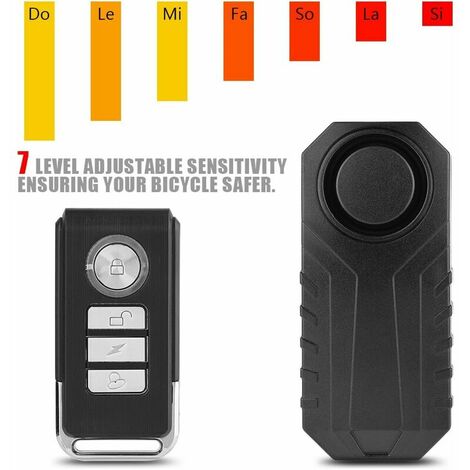 Motorcycle Alarm System, Wireless Motorcycle Bike Theft Alarm System, Vehicle Alarm Lock Burglar Alarm Security Lock with Remote Control Black (1/5)