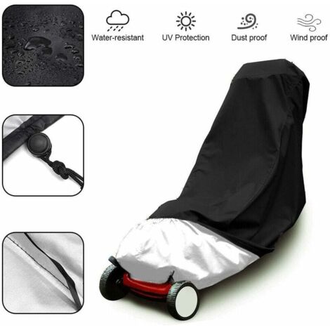 Lawn Mower Blanket, Waterproof Heavy Duty Shade Cloth UV Protection Protective Tear Resistant Canvas 48x18.5x13.5 Inches (1/5)