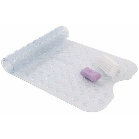 Non-slip bath mat with 200 suction cups 100 x 40 cm - Transparent