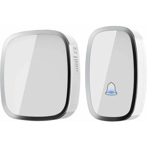 Door Bell, Waterproof Electric Wireless Chime with 300 Meter Range, Chime Kit with LED Flash and 36 Ringtones 4 Level Volumes for Emergency, Home, Hotel-One Transmitter and One Receiving System (1/5)