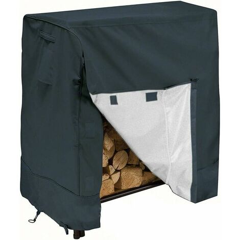Seller Fireplace Log Protective Cover, Dustproof, Waterproof, Windproof, Protection Against UV, Snow and Other Dirt,123x65x110CM