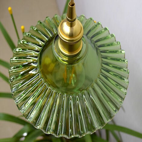 E27 Industrial Vintage Glass Pendant Lights Retro Ceiling Light Glass Lighting Retro Pendant Lights Industrial Ceiling Lighting Pendant Lights Ceiling Lights Lighting(green glass without s