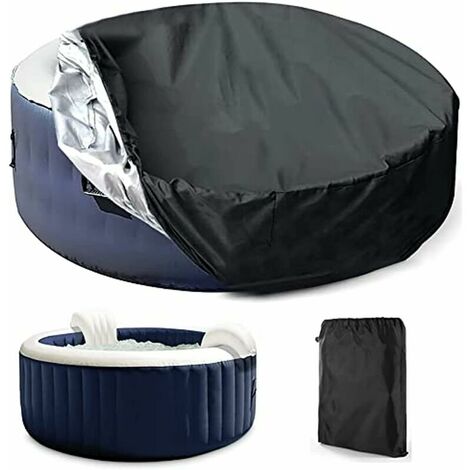 Protective Cover for Swimming Pool or Spa, Round Outdoor Solar Spa Cover Round Cover for SPA Dustproof Waterproof Protective Cover and UV Rays (Size : 21090cm) (1/5)