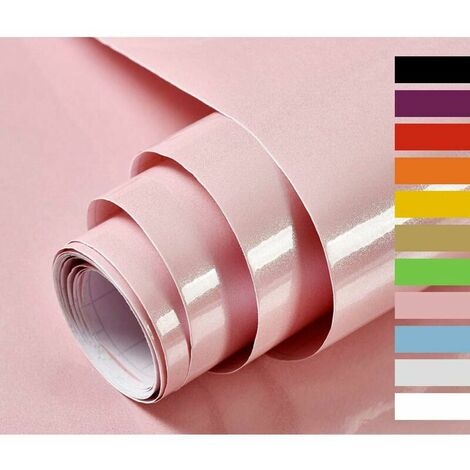 Adhesive Paper for Furniture Kitchen Door Wall Furniture Stickers Vinyl Red Furniture Stickers with Glitter 40cmX300cm pink (1/5)