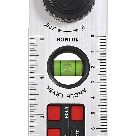 Bubble Inclination Level Digital Inclinometer 0 270 ° 9V Angle Gauge Battery Powered Digital ...