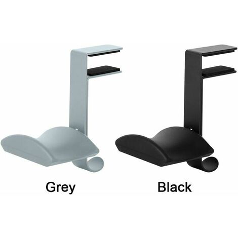 Headphone Stand Earphone Desk Hanger Gaming Headset Stand Holder,Universal Adjustable Headphone Hanger (Grey)