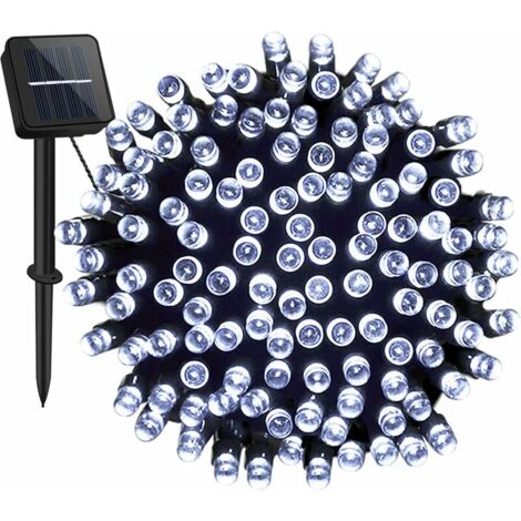 Solar Lights Outdoor Garden,200 LED 72ft/22m Solar String Lights 8 Modes IP65 Waterproof Outdoor/Indoor Solar Powered Lighting for Yard,Pathway,Christmas Tree,Home,Wedding,Party (Cool White) (1/5)