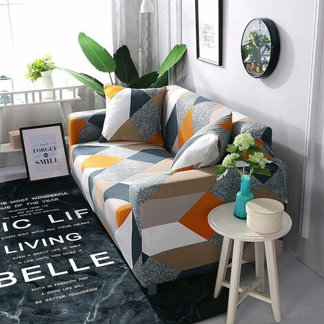 Carvapet Sofa Cover Stretch Couch Covers Elastic Fabric Printed Pattern Chair Loveseat Settee Carvapet Sofa Cover Stretch Couch Covers Elastic Fabric Printed Pattern Chair Loveseat Settee