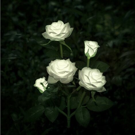 Flower Shaped Solar Light for Garden Decoration - White (1/5)