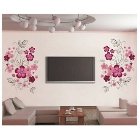 XXL stickers muraux fleurs vrilles de fleurs stickers muraux stickers muraux stickers muraux salon chambre déco salle à manger couloir