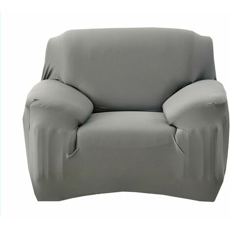 Housse de Fauteuil Canapé en Polyester Extensible Décor Salon Antipoussière Couvertures et Protecteur de Sofa (Gris) (1/5)