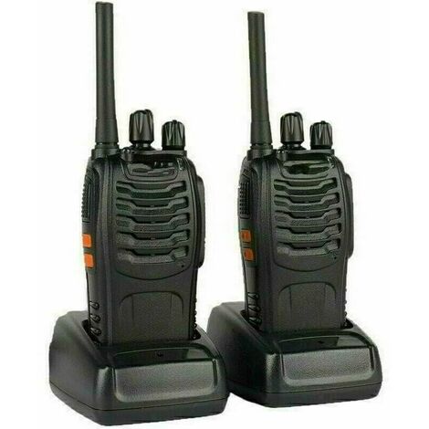 Talkie-Walkie Baofeng Longue Portée PMR446 - 2 Pièces Avec Écouteurs Et Lampe LED