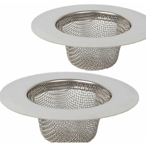 2 pièces en Acier Inoxydable Tamis,Mini Tamis d'évier,Filtre de Filtre de Drain d'évier d'acier Inoxydable,Tamis filtrant,Filtre pour évier de Douche, de Bain ou de Cuisine (1/5)