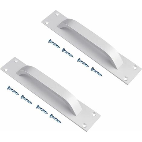 Poignée de porte de grange, 2 pièces Poignée de porte coulissante Poignées de cuisine Poignée de porte coulissante Poignée de porte en alliage d'aluminium Poignée de porte Armoire pour meubles de cuis (1/5)