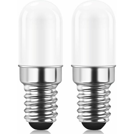 Ampoule LED E14 pour Réfrigérateur, 1.5W équivalent à 15W, Blanc Chaud 3000K, Ampoule pour Frigo, Lampe de Sel, Machine a Coudre, Non variable, Lot de 2 (1/5)