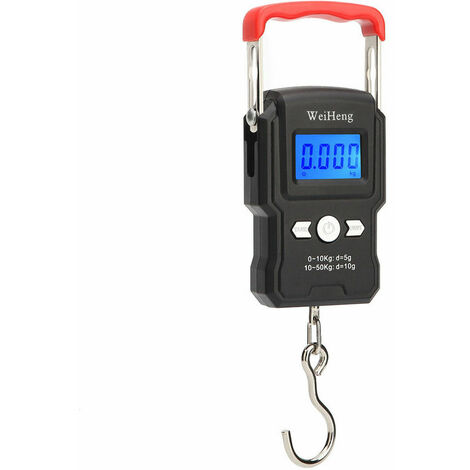 Balance A Crochet Suspendue, Double Precision, Retroeclairage De L'Ecran Lcd, 50Kg / 5G (1/5)