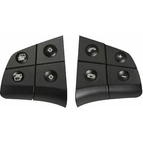 Remplacement Des Boutons De Commande Au Volant Pour Mercedes Benz W164 W245 W251 Ml Gl Br Classe, Noir, 4 Cles (1/5)