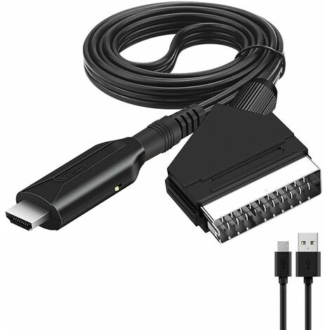Convertisseur péritel vers Hdmi adaptateur Audio vidéo pour Hdtv/dvd/décodeur/ps3/pal/ntsc Adaptateur électrique (1/5)