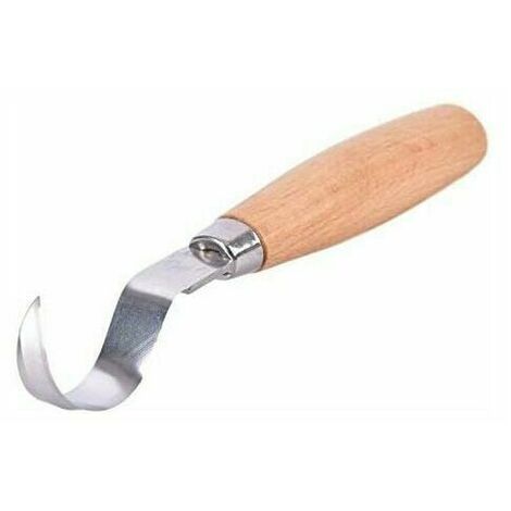 Ciseau de précision bricolage couteau à crochet outil de sculpture cuillère à bois ergonomique flexion Durable débutant sculpture couteau à découper en acier inoxydable (1/5)