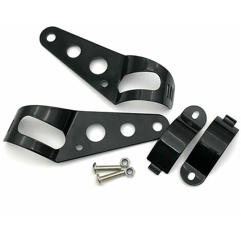 Supports de montage de phare universels 39mm-51mm fourche oreille moto noir, modele: noir (1/5)