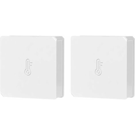 SNZB-02 Mini Capteur ZigBee de Température et d'humidité, Pont ZigBee requis, Compatible avec Alexa/Google Home, 2pcs (1/5)
