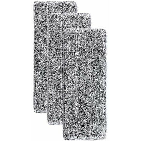 Serpillères en Microfibre pour Balai Lave-Sol Housse de Nettoyage de Rechange Vadrouille La Tête de Ménage de Vadrouille pour Balai Plat Nettoyage en Microfibre/Lingettes de Nettoyage 33x12mm (1/5)