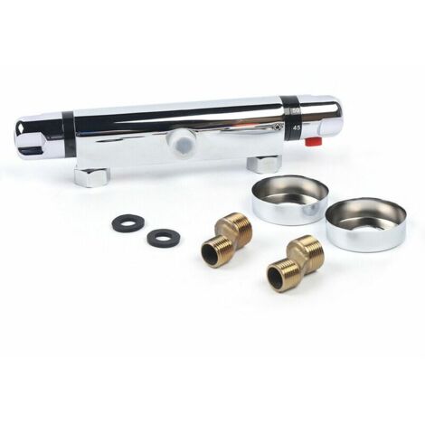 Thermostatic bath mixer, thermostatic shower mixer, shower mixer, shower faucet (1/5)