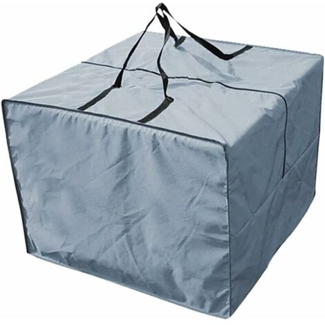 Cushion Storage Bag - Durable 210D Garden Cushion Storage Bag, Zippered Outdoor Cushion Storage Cover with Handles and Capacity 81 x 81 x 61cm(Grey) (1/5)