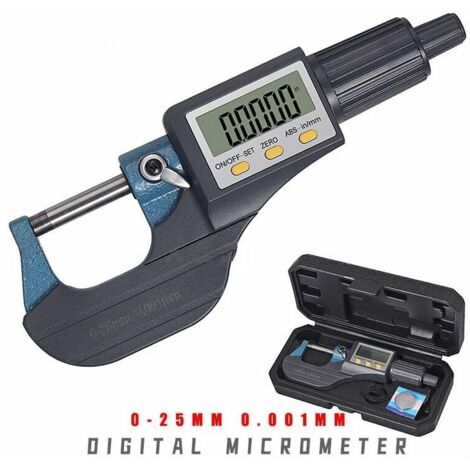 Electronic Micrometer Micrometer Wall Thickness Micrometer Digital Micrometer 0-25mm 0.001MM