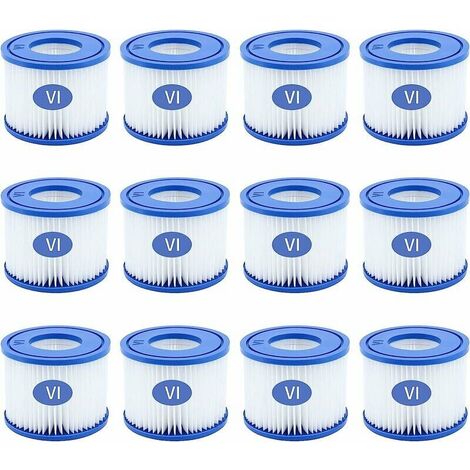 8 Pack Type VI Swimming Pool Filter Cartridges for Bestway Size 6-58323 (1/5)