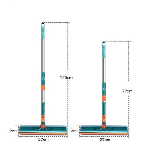 2 in 1 Professional Window Squeegee Cleaner Kit，with Telescopic Handle (Length 1.35m), Window Squeegee Cleaner for Interior Windows