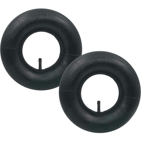 2pcs 4.10/3.50-4 Inner Tube Tire TR-13 Straight Valve for Hand Truck, Trolley, Hand Cart, Garden Cart, Lawn Mower