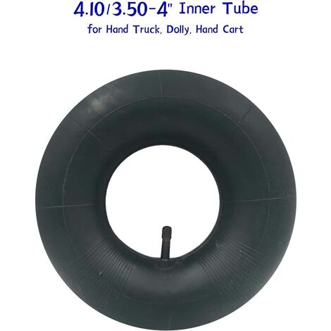 2pcs 4.10/3.50-4 Inner Tube Tire TR-13 Straight Valve for Hand Truck, Trolley, Hand Cart, Garden Cart, Lawn Mower